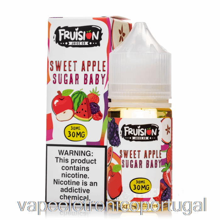 Vape Eletrônico Doce Maçã Açúcar Bebê - Sais De Frutas - 30ml 30mg